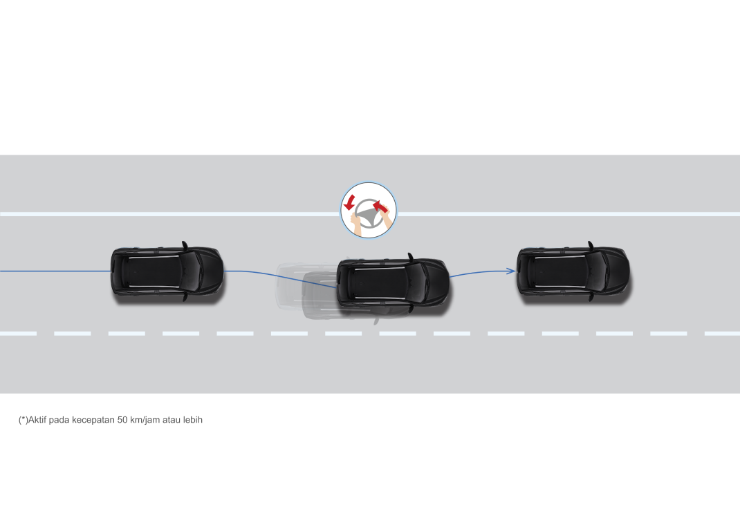 Lane Departure Prevention (LDP)(*)